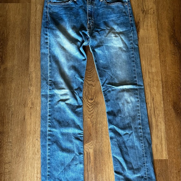 Levi's Mens 34 x 34 Classic Straight 513 Regular Wash Casual Denim Jeans - Picture 4 of 7